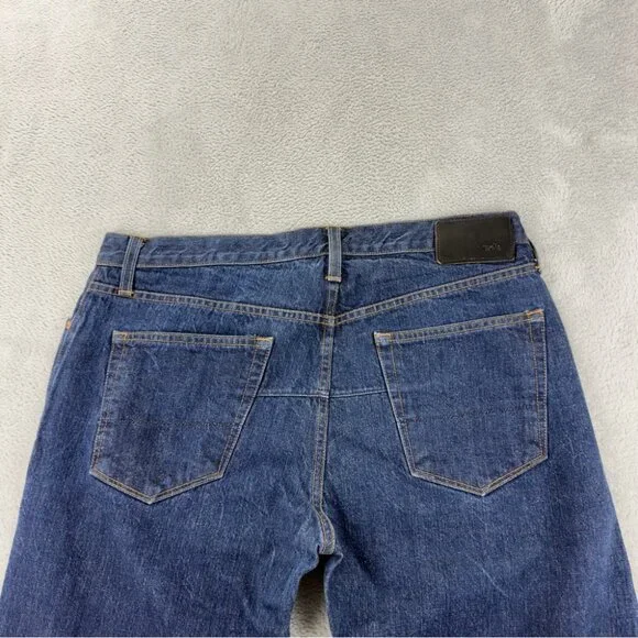Wings + Horns Men Size 36x34 Cone Mills Selvedge Raw Denim